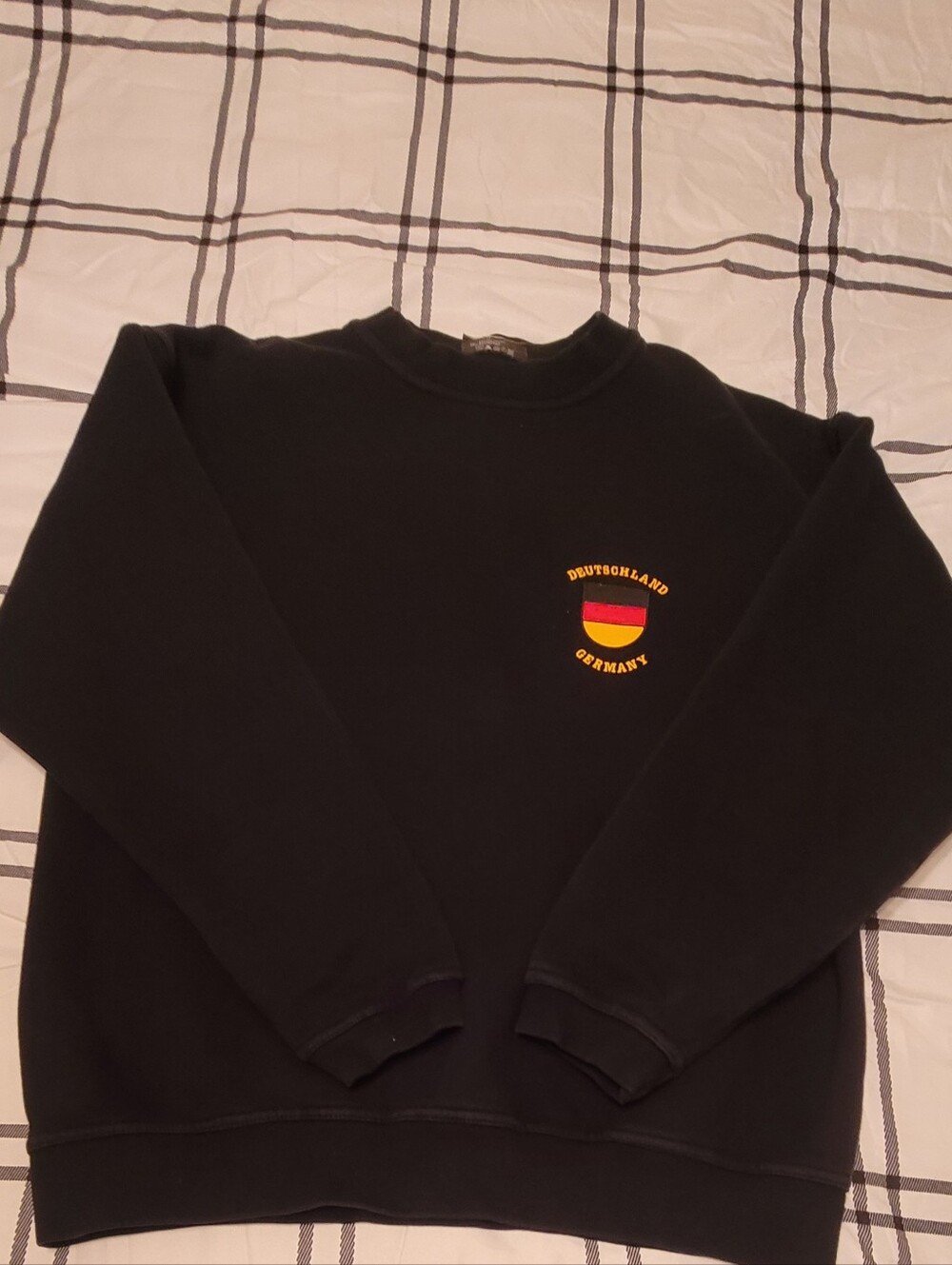 Women's Black 'Deutschland Germany' Crewneck Sweatshirt